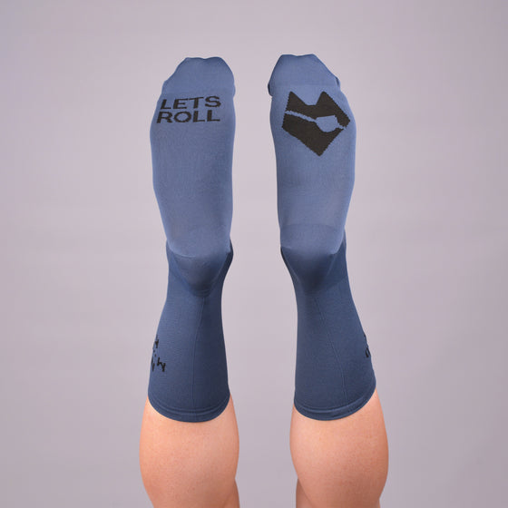 LET’S ROLL Socks - Blue Steel