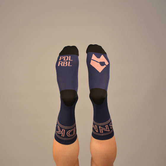 PDL RBL KREW Socks - Navy Rosa
